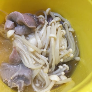 砂肝とえのきの簡単スープ